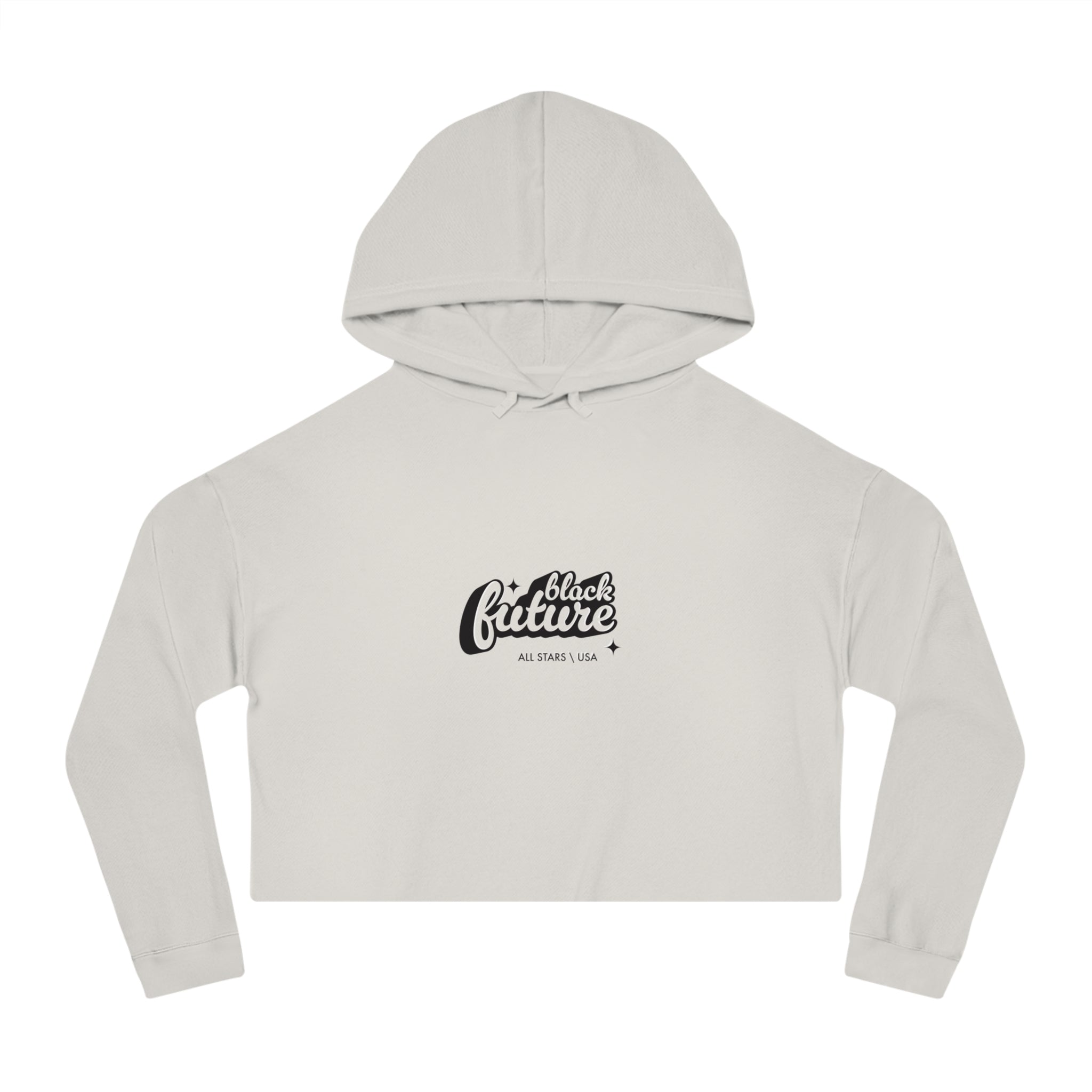 Stylish Women’s Cropped Hooded Sweatshirt