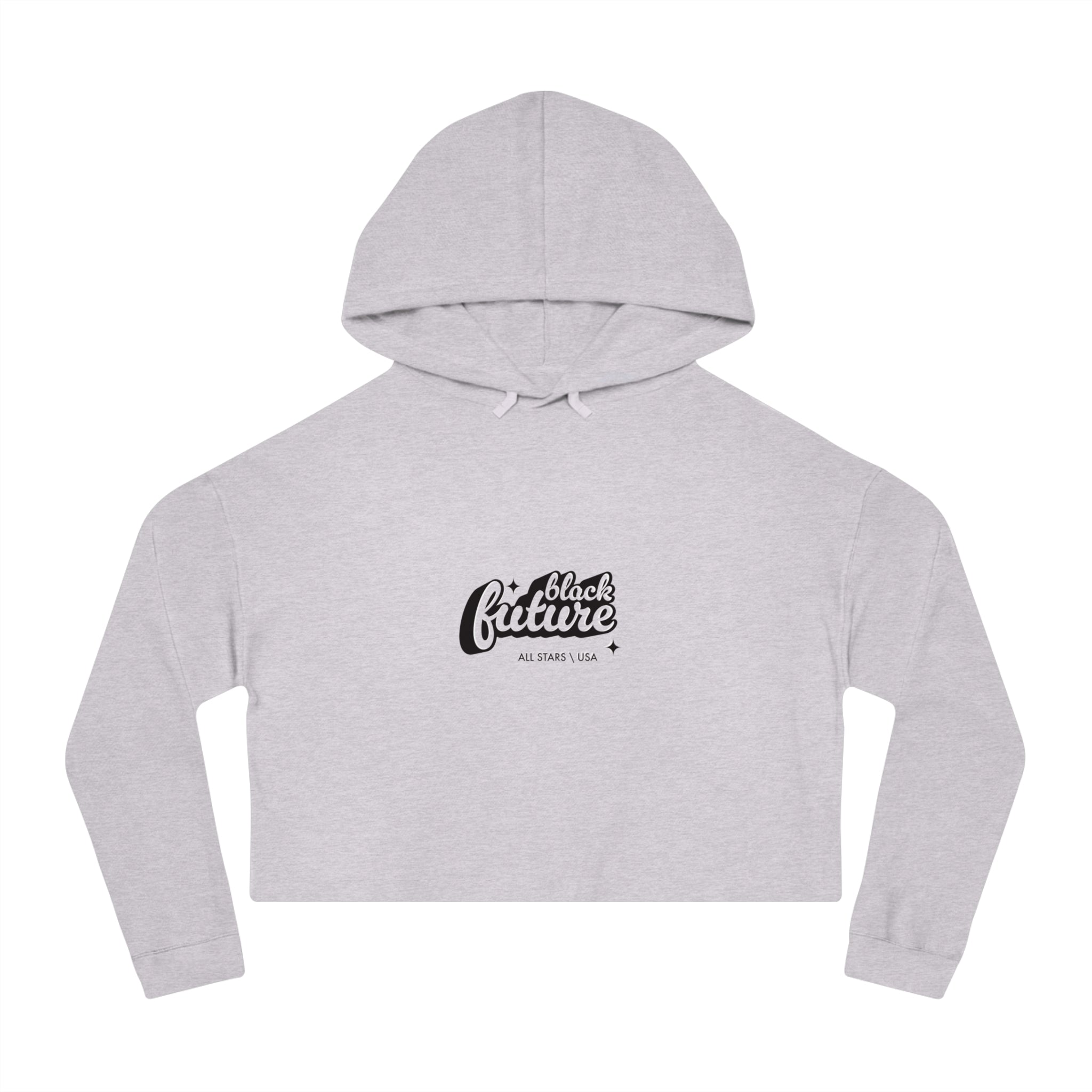 Stylish Women’s Cropped Hooded Sweatshirt