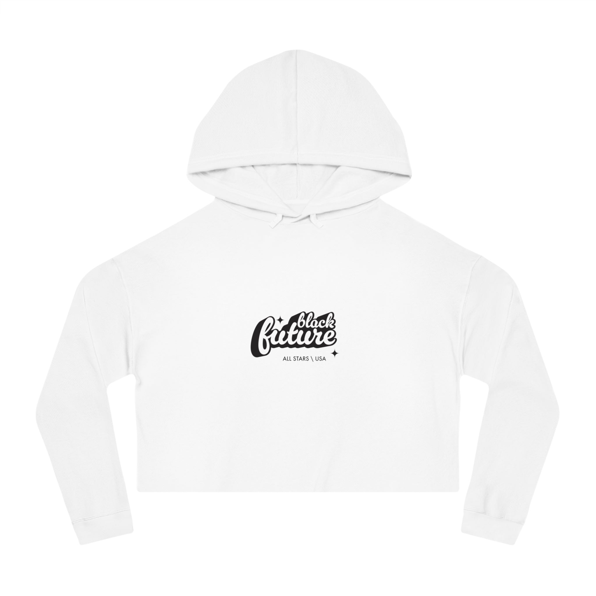 Stylish Women’s Cropped Hooded Sweatshirt